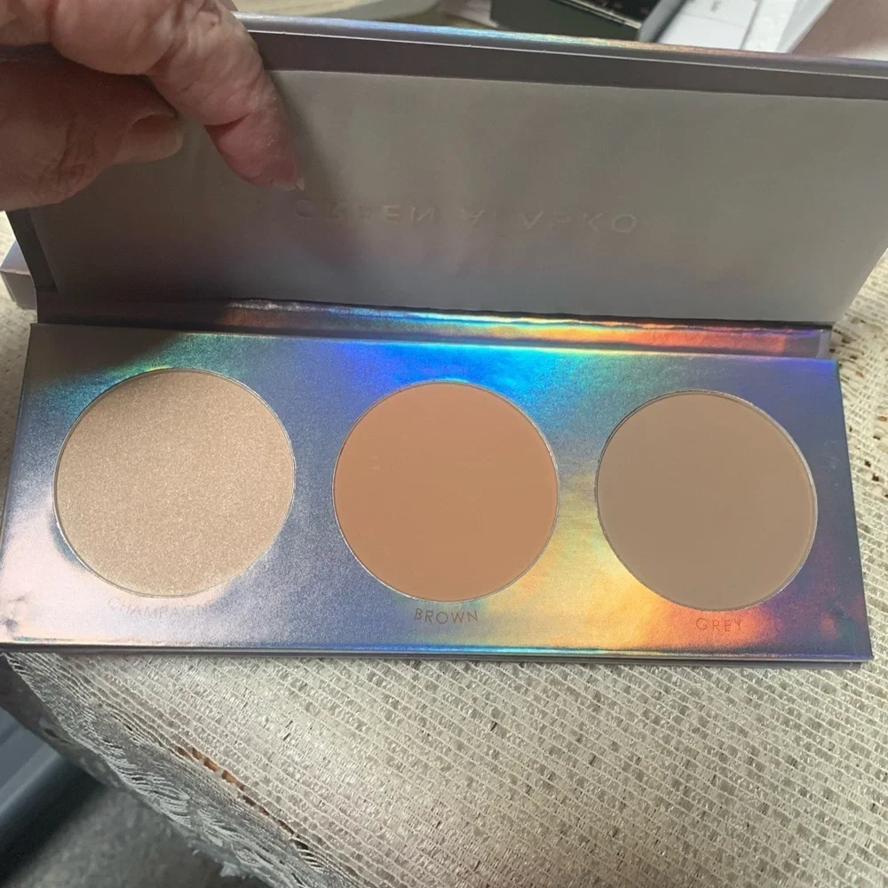 Champagne, Brown, and Grey Contour Palette